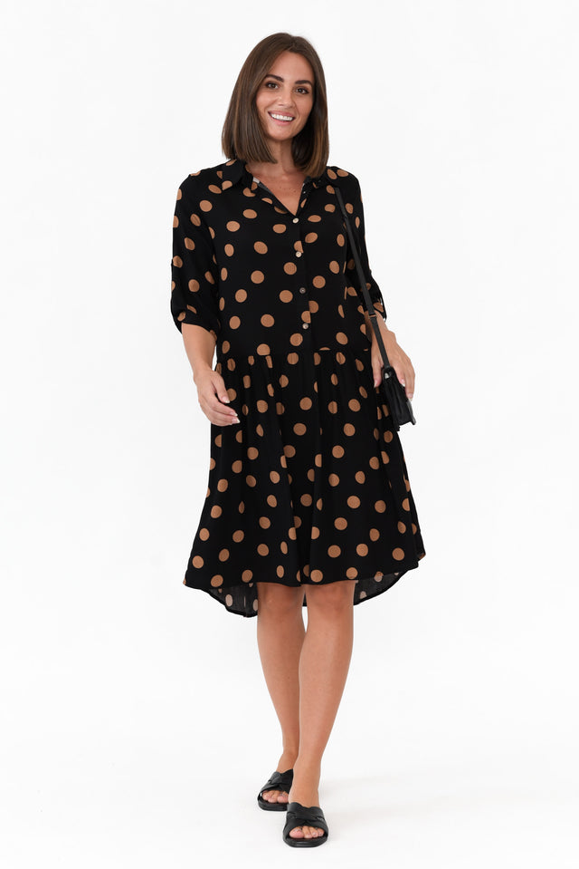 Surrey Black Spot Shirt Dress image 2