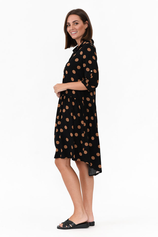 Surrey Black Spot Shirt Dress image 3