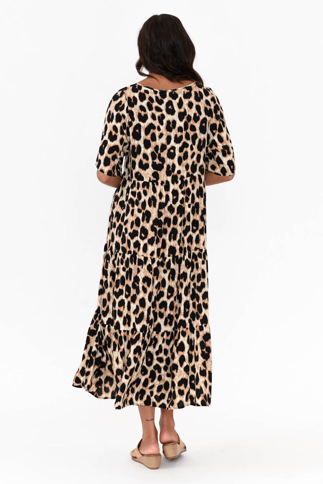 Tully Brown Leopard Maxi Dress