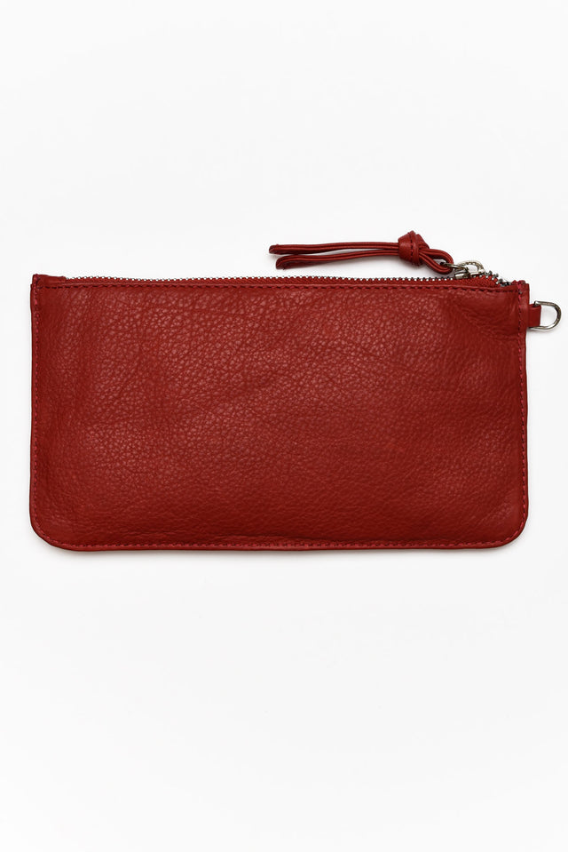 Vaucluse Red Leather Medium Pouch