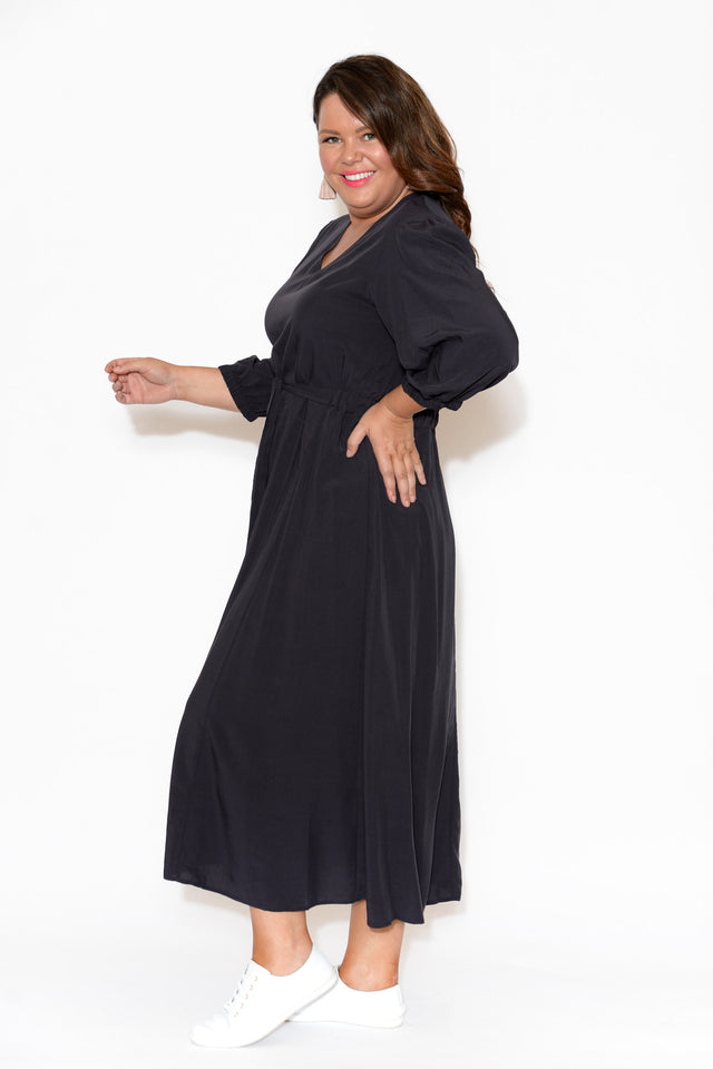 Viva Black Modal Maxi Dress image 8