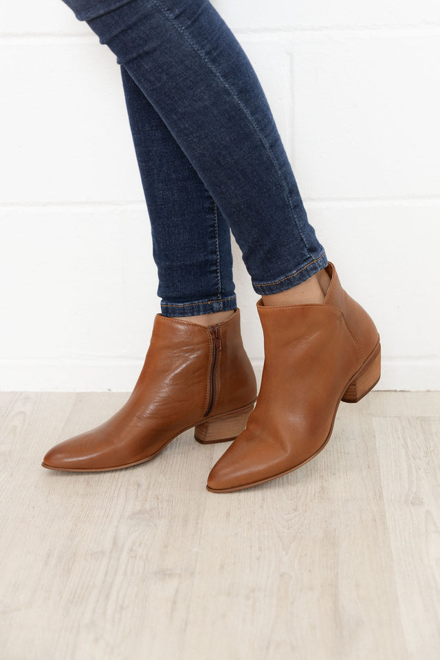Weston Brandy Leather Ankle Boot