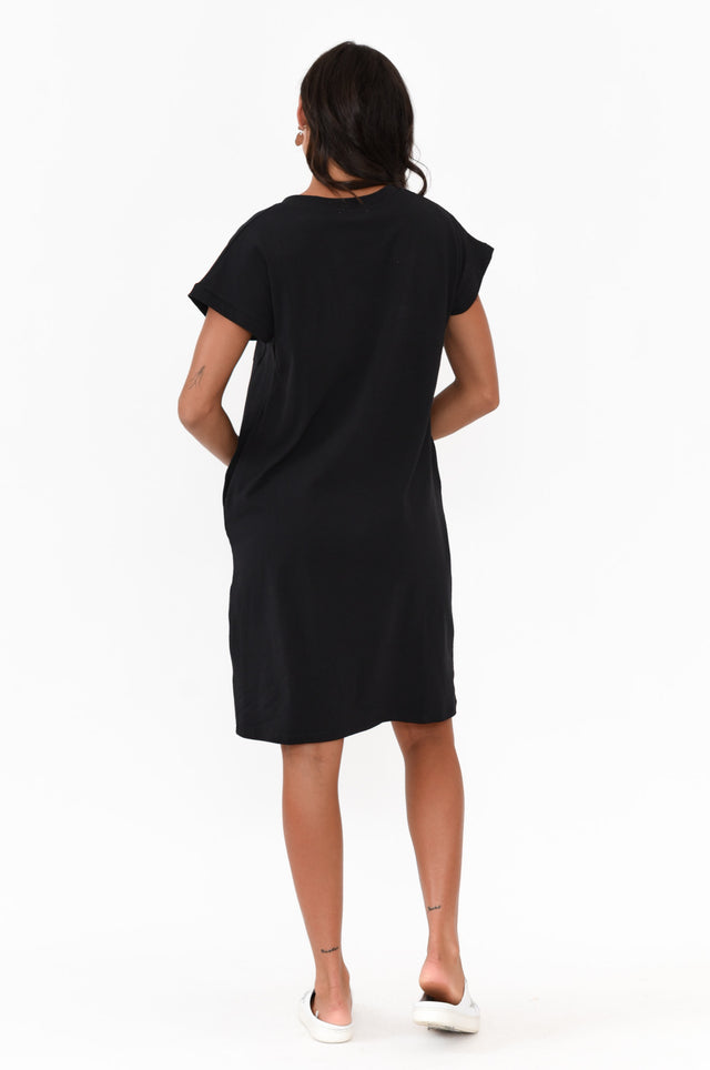Zena Black T-Shirt Dress
